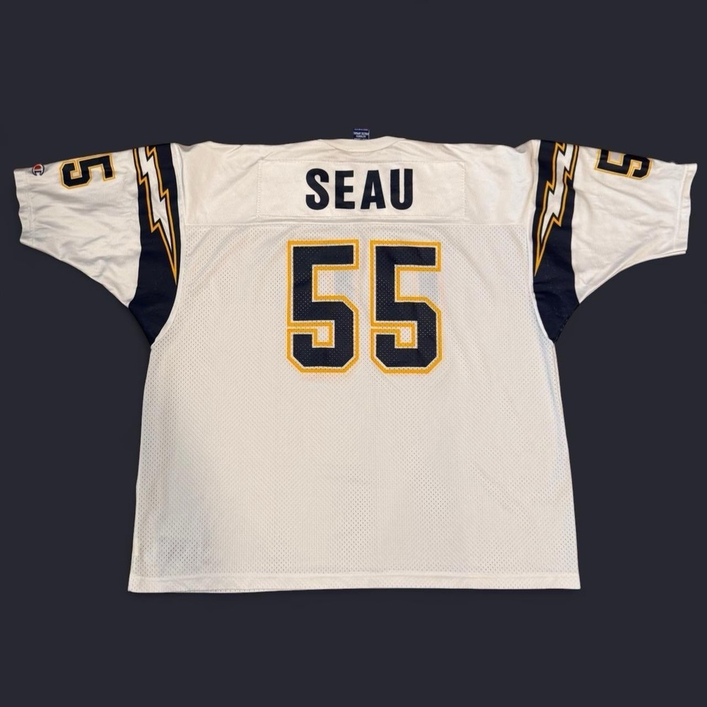 Vintage Champion San Diego Chargers Junior Seau Jersey Men's Size 3X 90s LA NFL